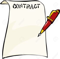 contract-clipart-17887322-Contract-on-a-white-background-illustration-Stock-Vector-contract-cartoon-sign